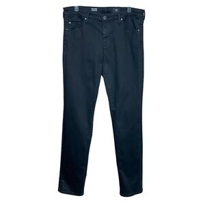 AG Adriano Goldschmied The Harper Essential Straight Leg Black Jeans Womens 31R